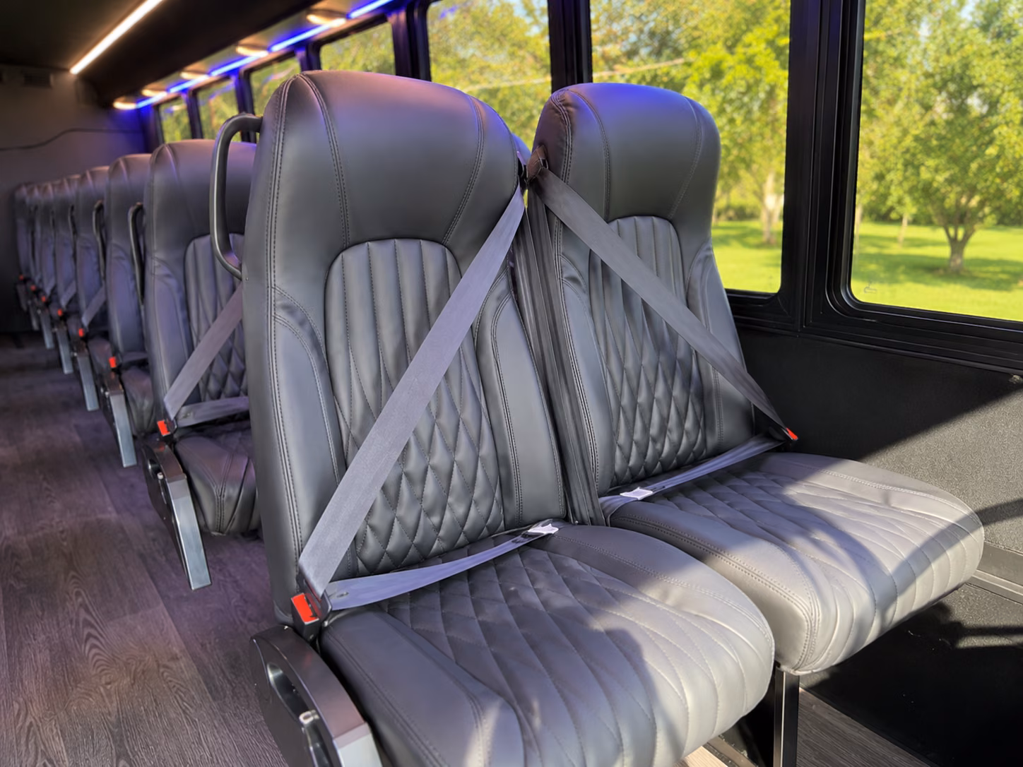 asheville 15 passenger minibus inside