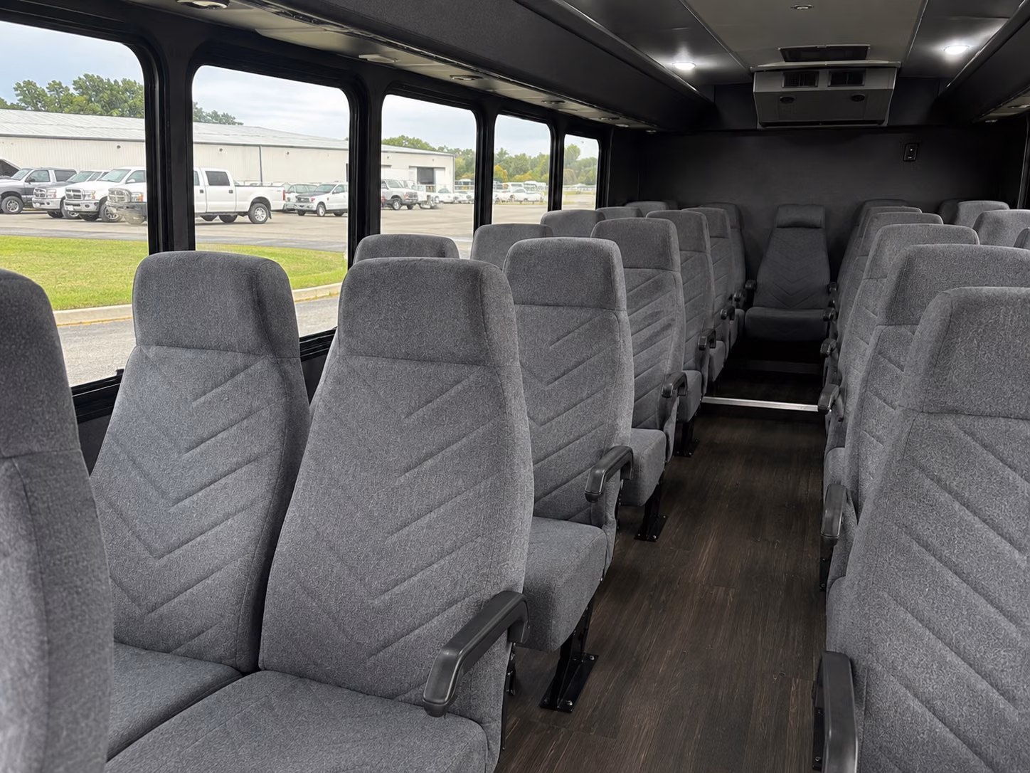 asheville 18 passenger minibus inside
