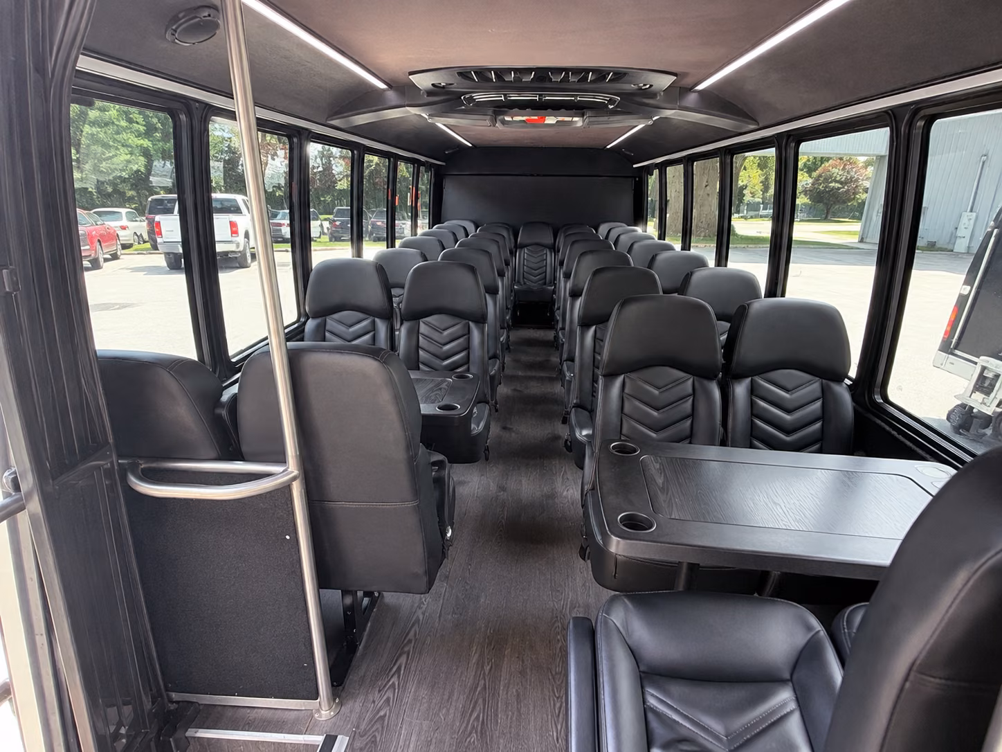 asheville 20 passenger minibus interior