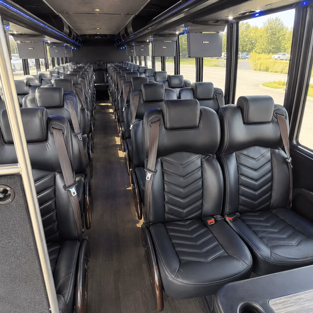 asheville 25 passenger minibus inside