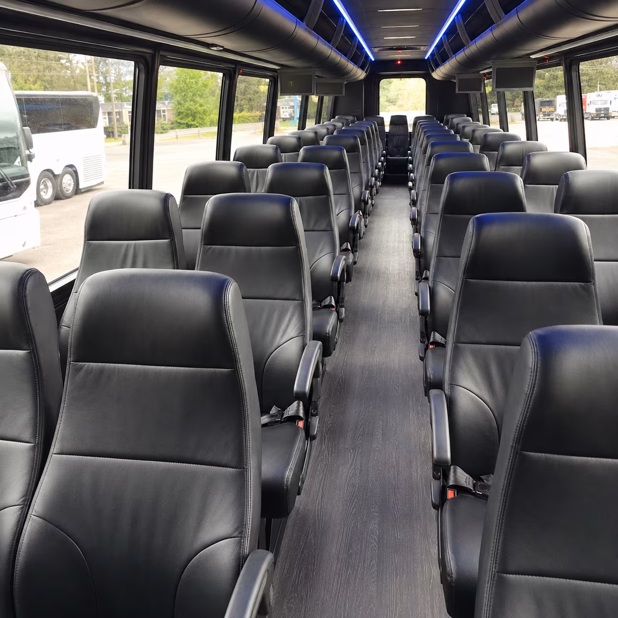 asheville 30 passenger minibus inside