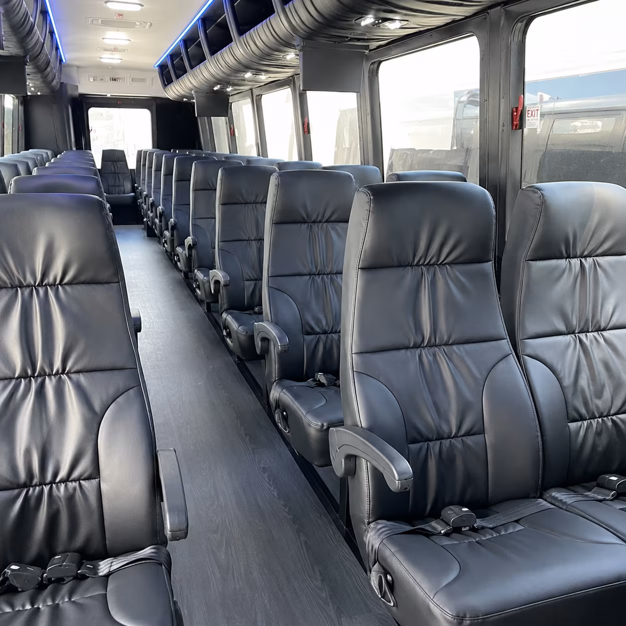 asheville 35 passenger minibus inside
