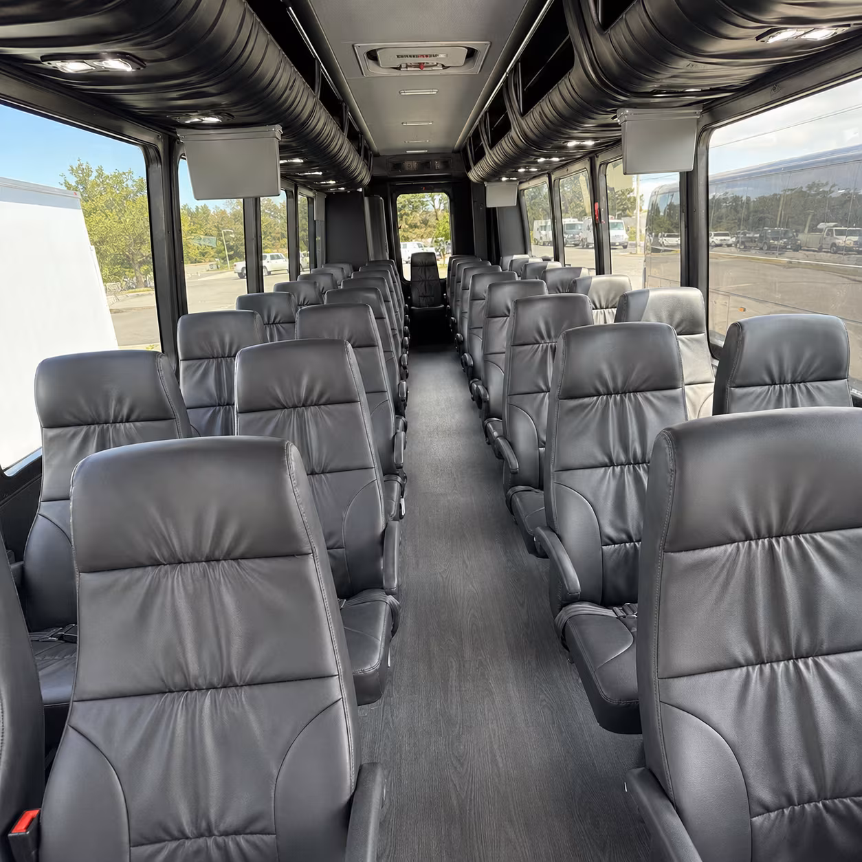 asheville 35 passenger minibus interior