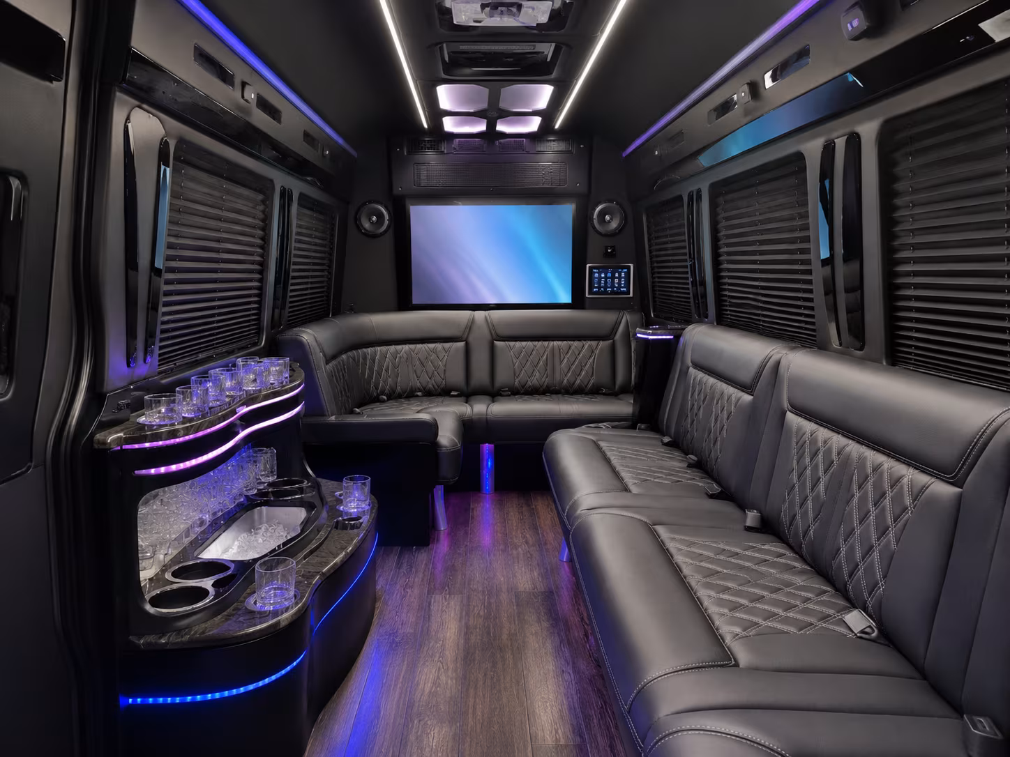 asheville sprinter limousine interior