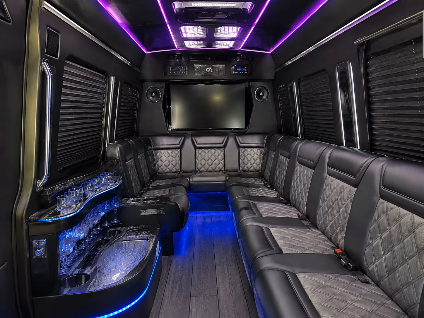 corporate event and conference shuttle buses in asheville