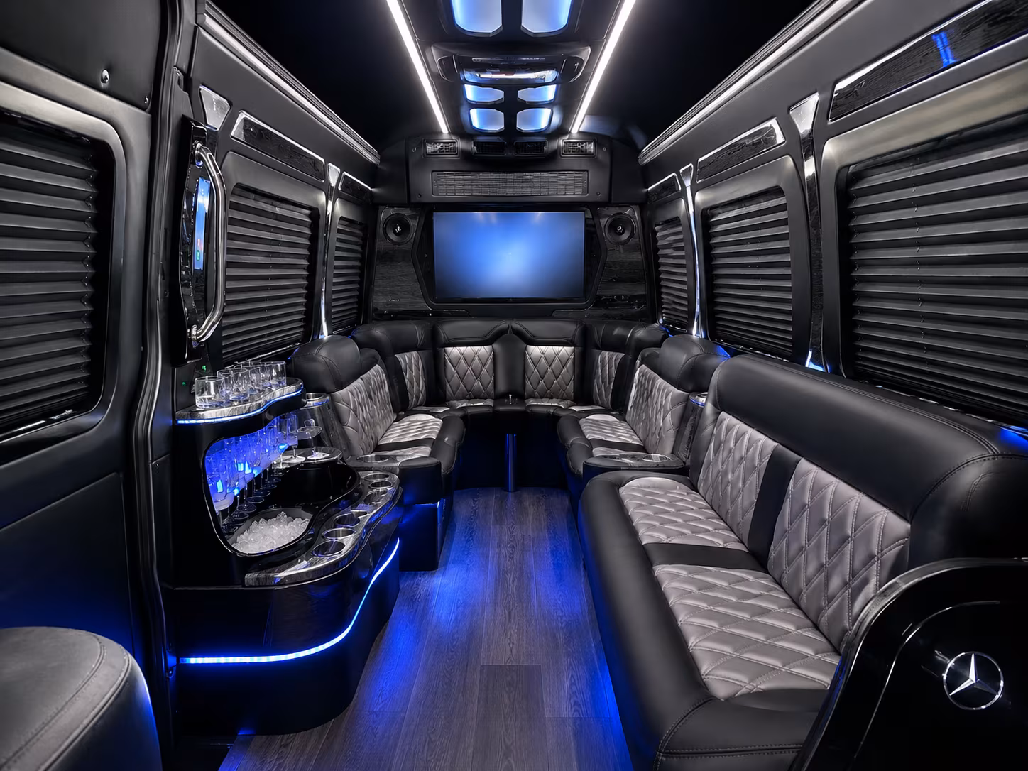 prom night bus packages with pre and post prom stops in asheville